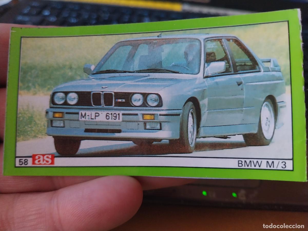 Coleccionismo deportivo: BMW M3 AUTOMOVILISMO A&Ntilde;OS 80 PROMOCIONAL DIARIO AS CROMO ADHESIVO 9,2 X 5CM