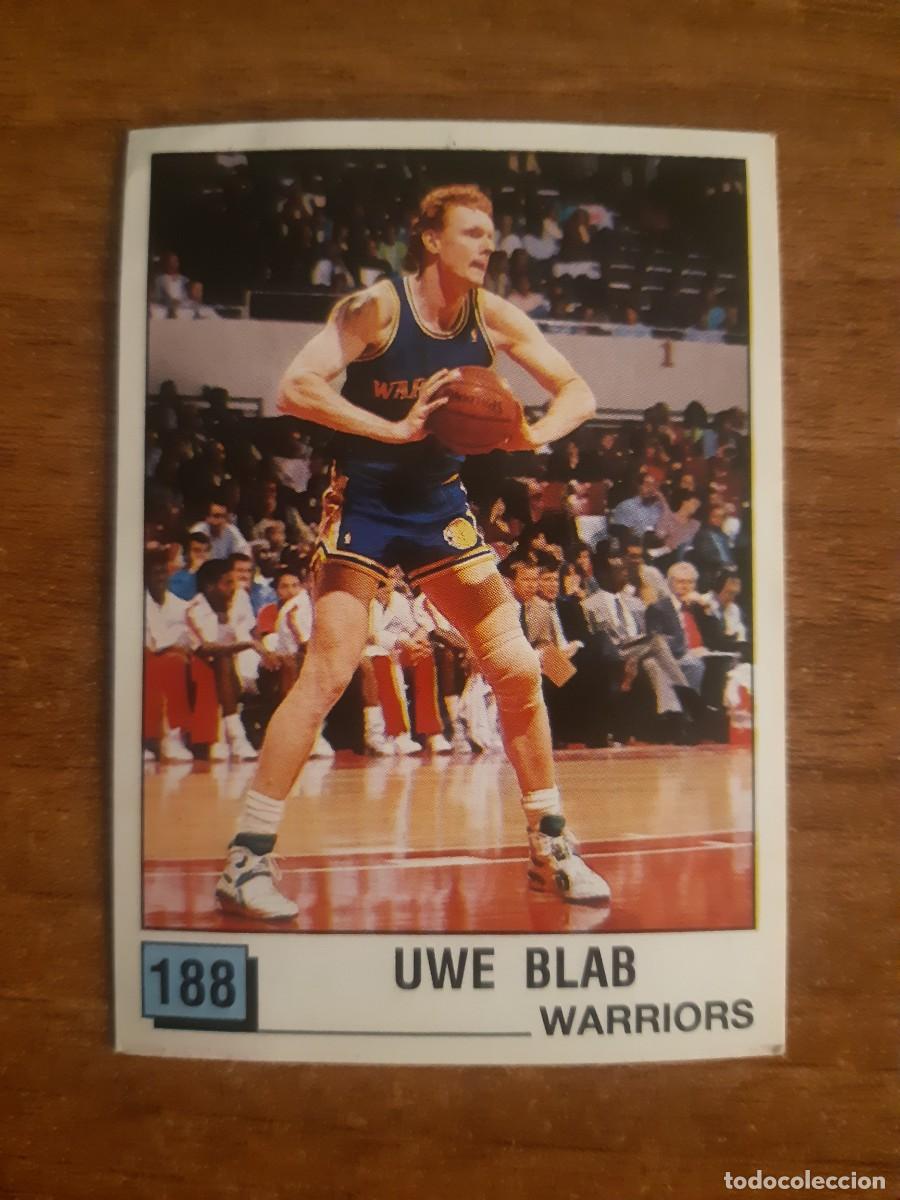 Coleccionismo deportivo: N&deg;188 UWE BLAB (WARRIORS) PANINI BASKET NBA 90. NUNCA PEGADO