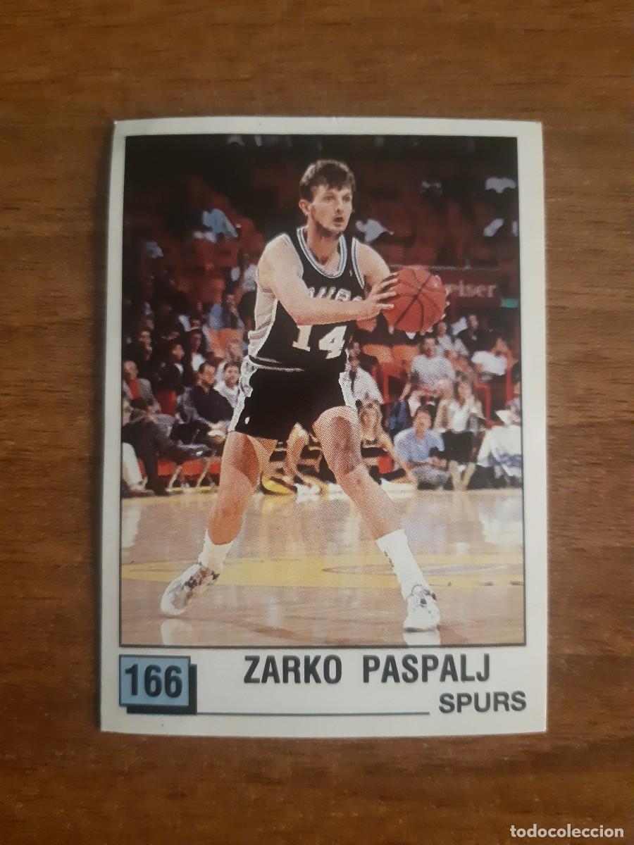 Coleccionismo deportivo: N&deg;166 ZARKO PASPALJ (SPURS) PANINI BASKET NBA 90. NUNCA PEGADO