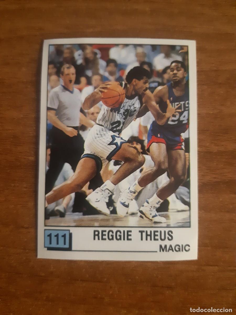 Sammelleidenschaft Sport: N&deg;111 REGGIE THEUS (MAGIC) PANINI BASKET NBA 90. NUNCA PEGADO