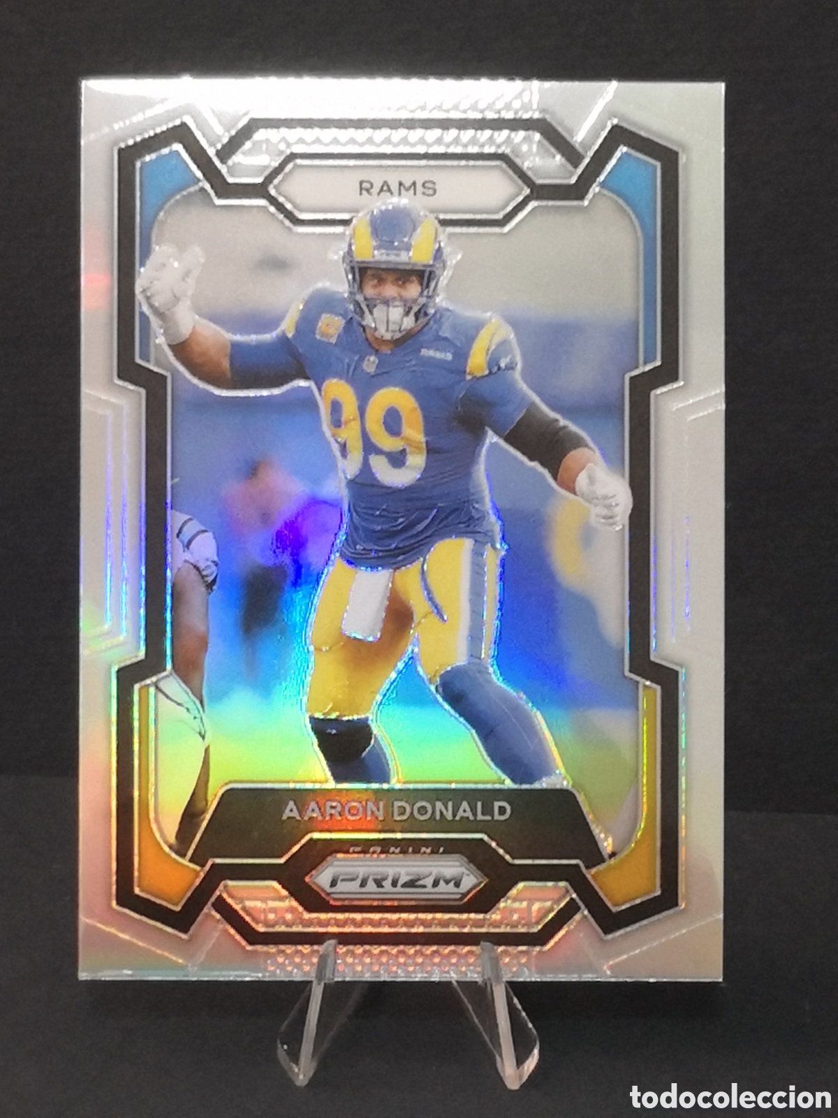 Coleccionismo deportivo: 162 prizm refractor AARON DONALD DONRUSS 2023 PANINI FOOTBALL NFL CROMOS USA EEUU CARDS TCG