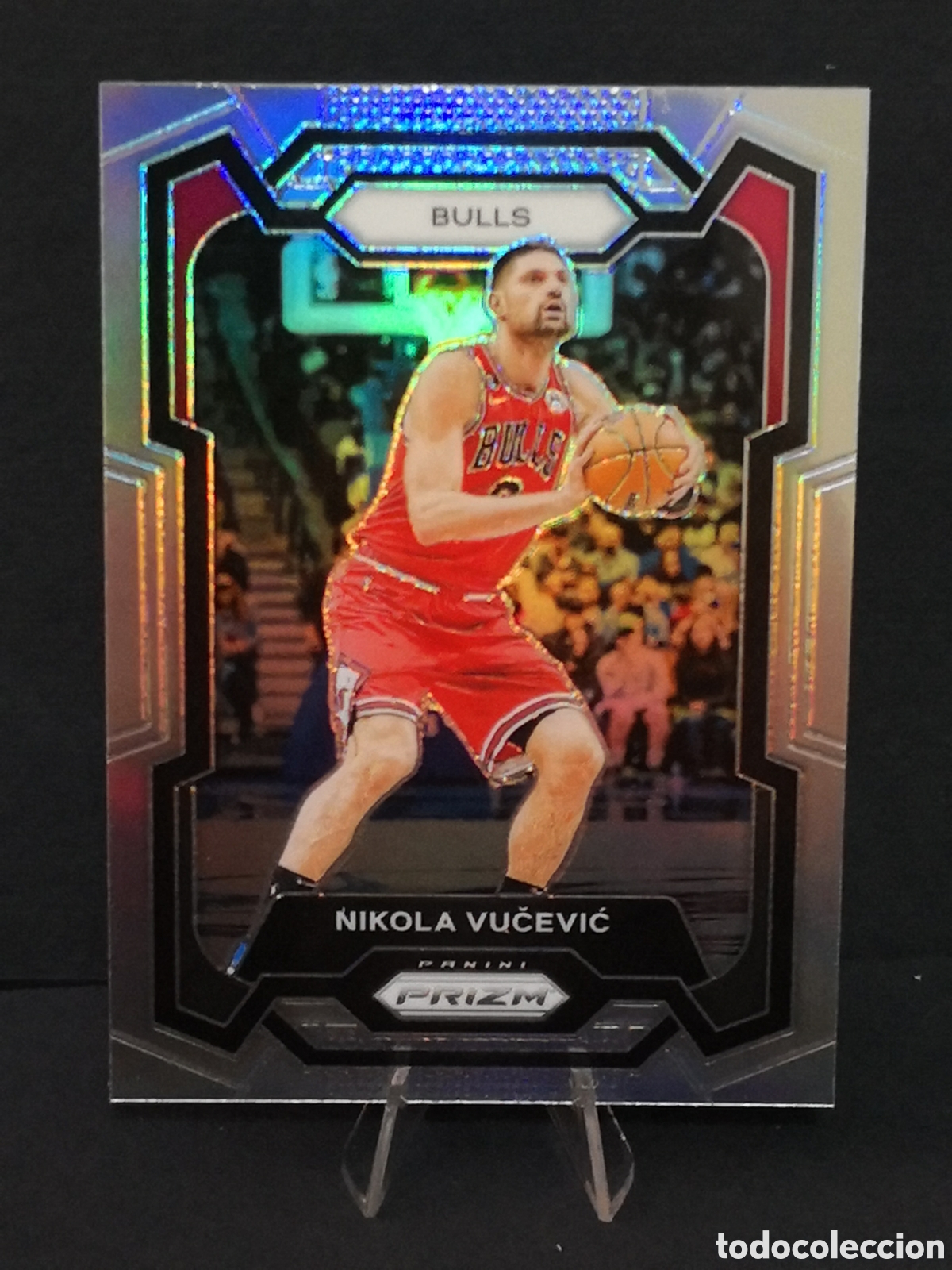 Coleccionismo deportivo: 87 prizm refractor NIKOLA VUCEVIC CHICAGO BULLS 2023 2024 23 24 NBA BASKETBALL PANINI CROMOS BASKET