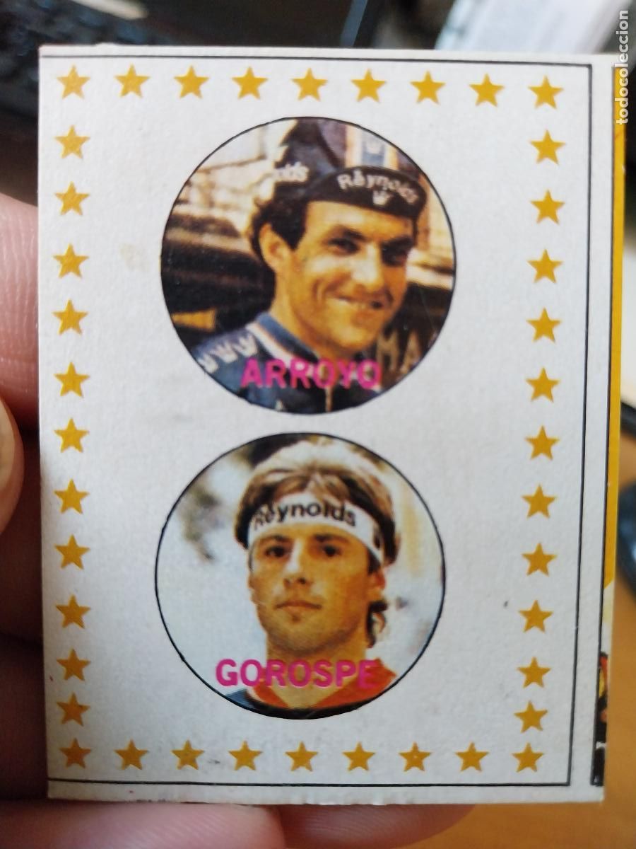 Coleccionismo deportivo: AROYO GOROSPE 23 CHOCOLATE EQUIPO HUESO CICLISMO 1984 VUELTA CICLISTA CROMO RECUPERADO HUESITOS