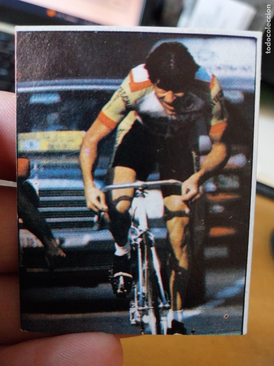 Coleccionismo deportivo: GISIGER 97 CHOCOLATE CICLISMO 1984 VUELTA CICLISTA CROMO RECUPERADO HUESITOS