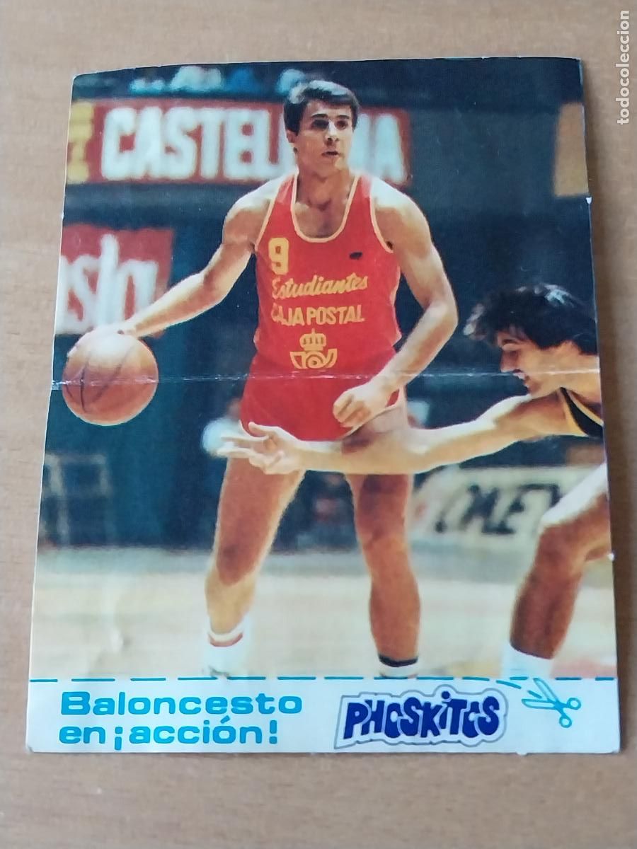 Coleccionismo deportivo: PHOSKITOS BALONCESTO EN ACCION CROMO N&ordm; 24 ESTUDIANTES CAJA POSTAL SIN PEGAR NUNCA