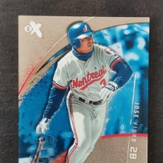Coleccionismo deportivo: FLEER/SKYBOX EX 2002 #21 JOSE VIDRO MONTREAL EXPOS MLB CARD