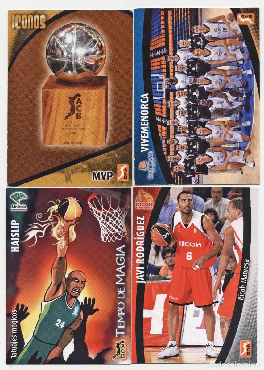 Coleccionismo deportivo: 4 CROMOS BALONCESTO ACB PANINI N&ordm; 238 290 312 332 2008 2009 08 09 BASKET