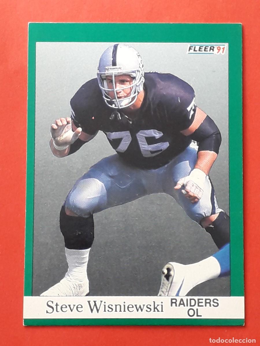 Coleccionismo deportivo: 1991 FLEER NFL #117 - STEVE WISNIEWSKI RAIDERS OL - FUTBOL AMERICANO CARTA CROMO