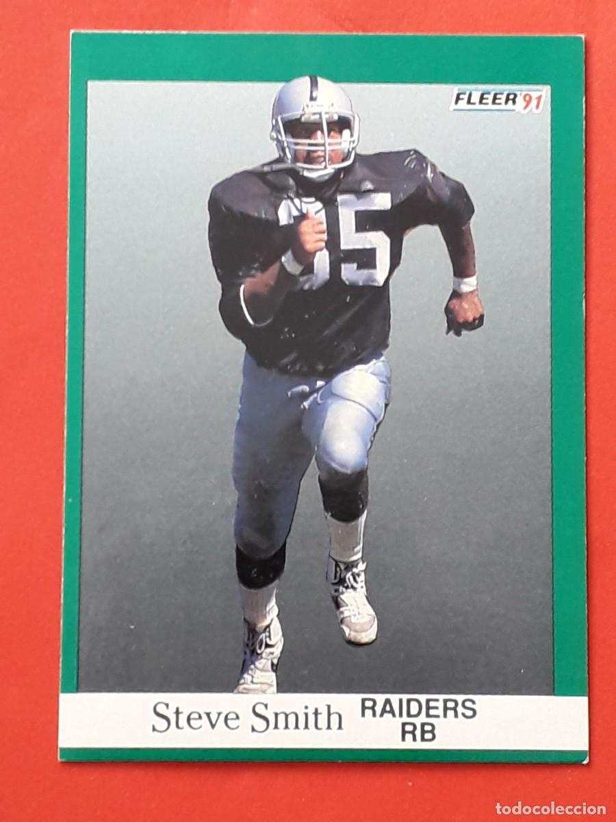 Coleccionismo deportivo: 1991 FLEER NFL #115 - STEVE SMITH RAIDERS RB - FUTBOL AMERICANO CARTA CROMO