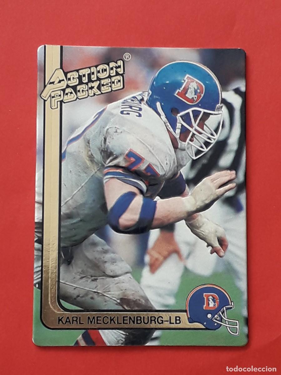Coleccionismo deportivo: 1991 HI-PRO #68 - ACTION PACKED - KARL MECKLENBURG LB - FUTBOL AMERICANO CARTA CROMO RELIEVE