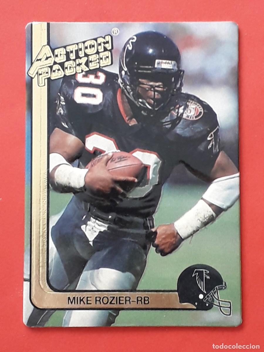Sports collectibles: 1991 HI-PRO #8 - ACTION PACKED - MIKE ROZIER RB - FUTBOL AMERICANO CARTA CROMO RELIEVE