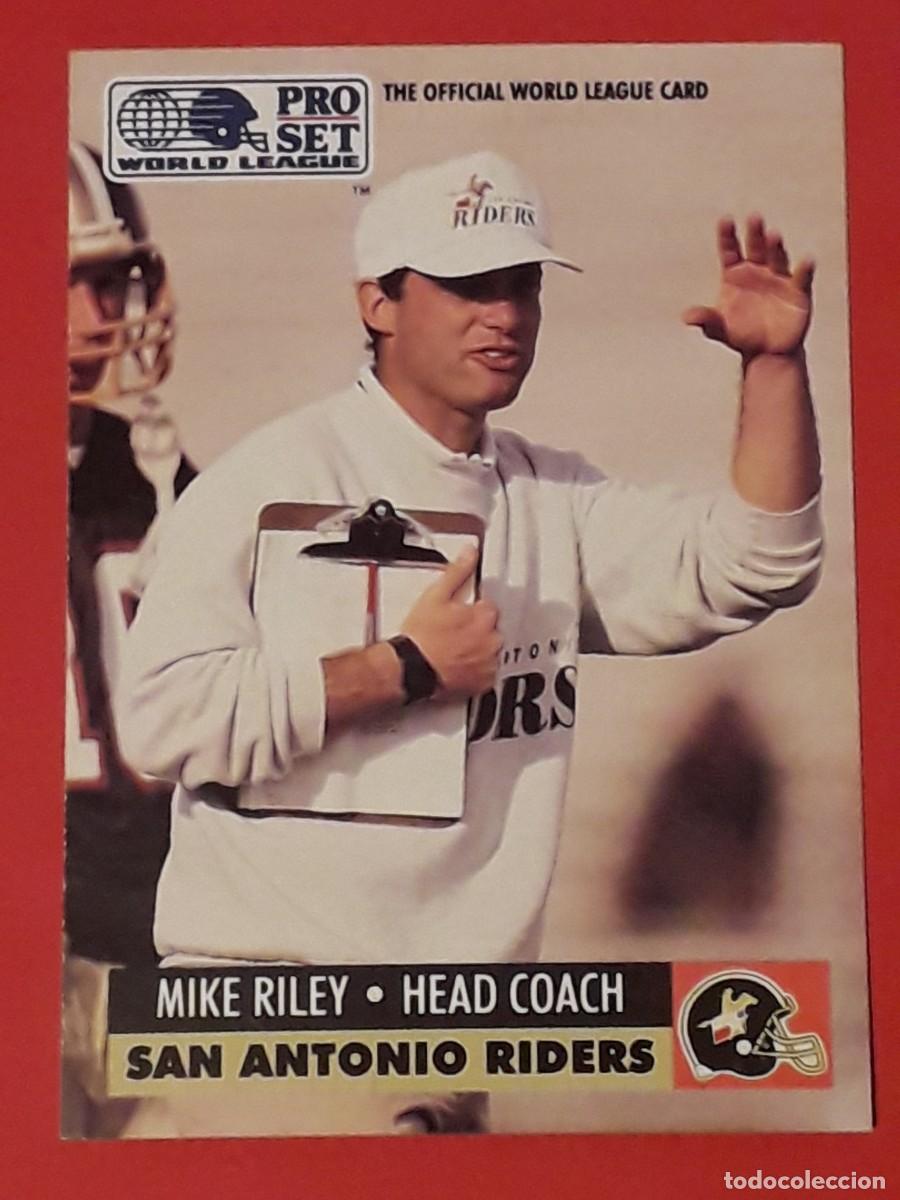 Sports collectibles: 1991 PRO SET WORLD LEAGUE #30 - MIKE RILEY / SAN ANTONIO RIDERS - FUTBOL AMERICANO CARTA CROMO