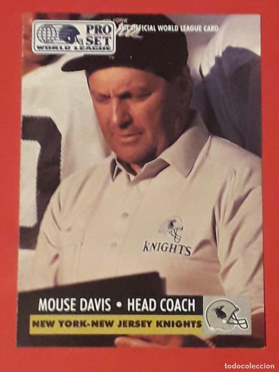 Sammelleidenschaft Sport: 1991 PRO SET WORLD LEAGUE 18 - MOUSE DAVIS / NEW YORK KNIGHTS - FUTBOL AMERICANO CARTA CROMO