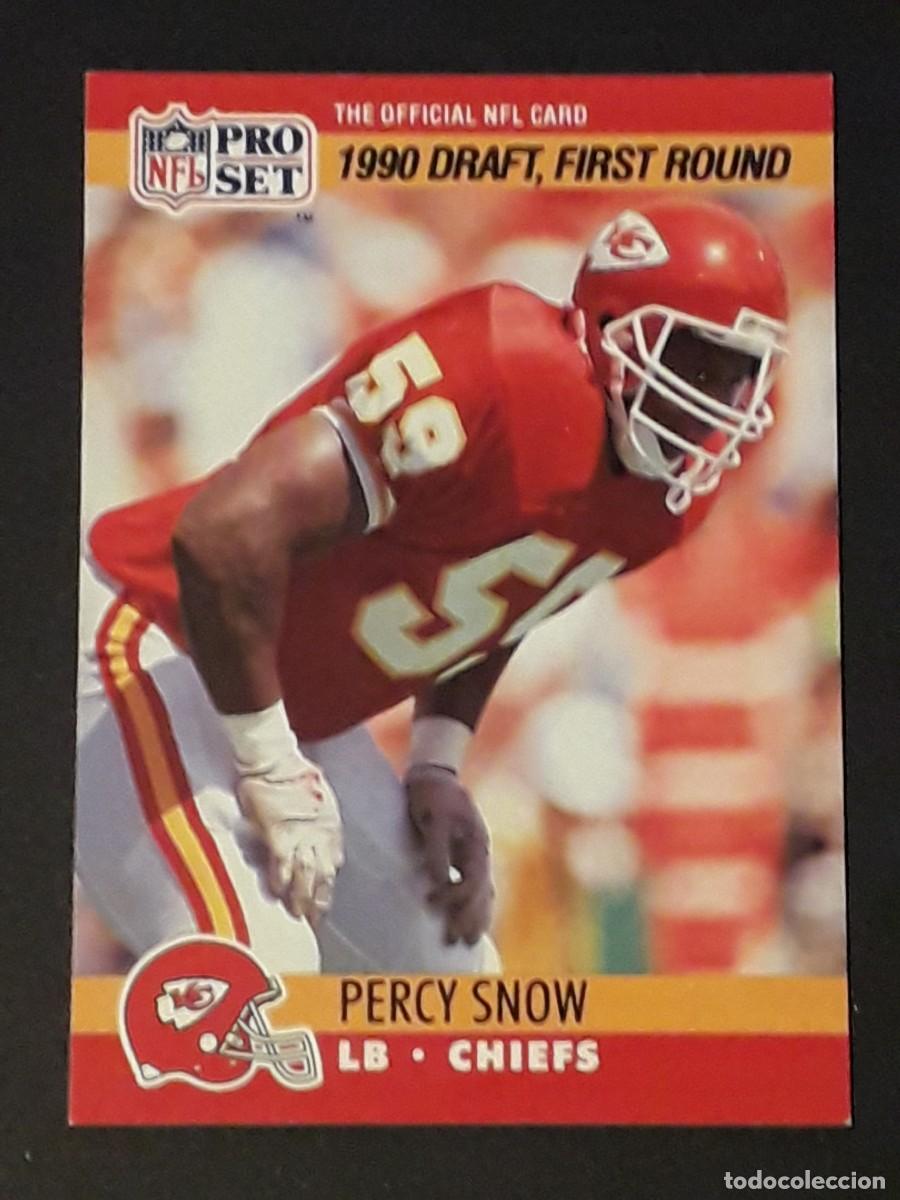 Coleccionismo deportivo: 1990 PRO SET NFL #681 - PERCY SNOW LB CHIEFS - FUTBOL AMERICANO CARTA CROMO FOOTBALL