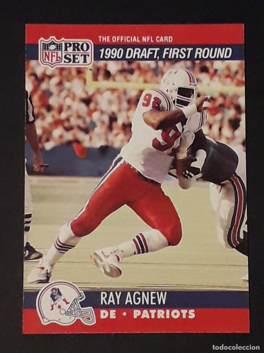 Sammelleidenschaft Sport: 1990 PRO SET NFL #678 - RAY AGNEW DE PATRIOTS - FUTBOL AMERICANO CARTA CROMO FOOTBALL