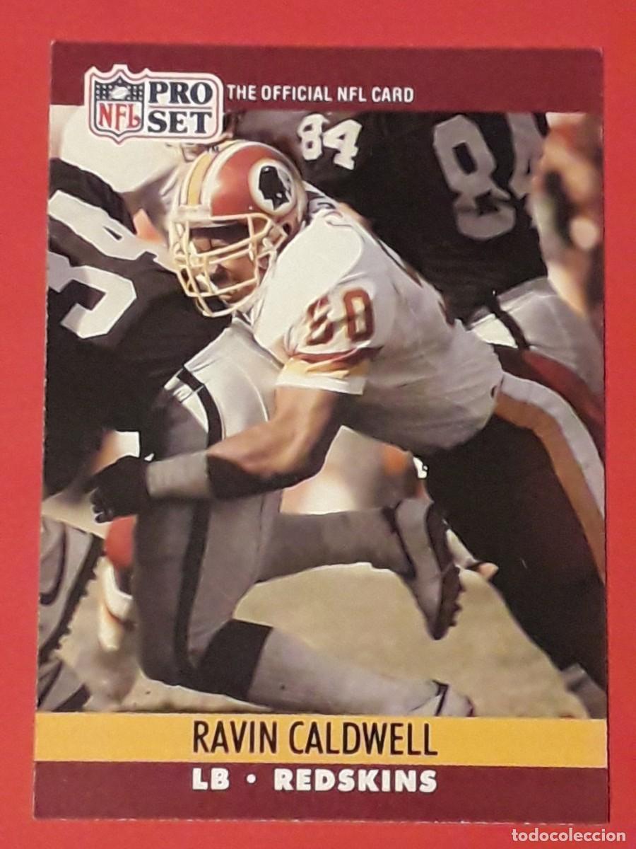 Sports collectibles: 1990 PRO SET NFL #662 - RAVIN CALDWELL LB REDSKINS - FUTBOL AMERICANO CARTA CROMO FOOTBALL
