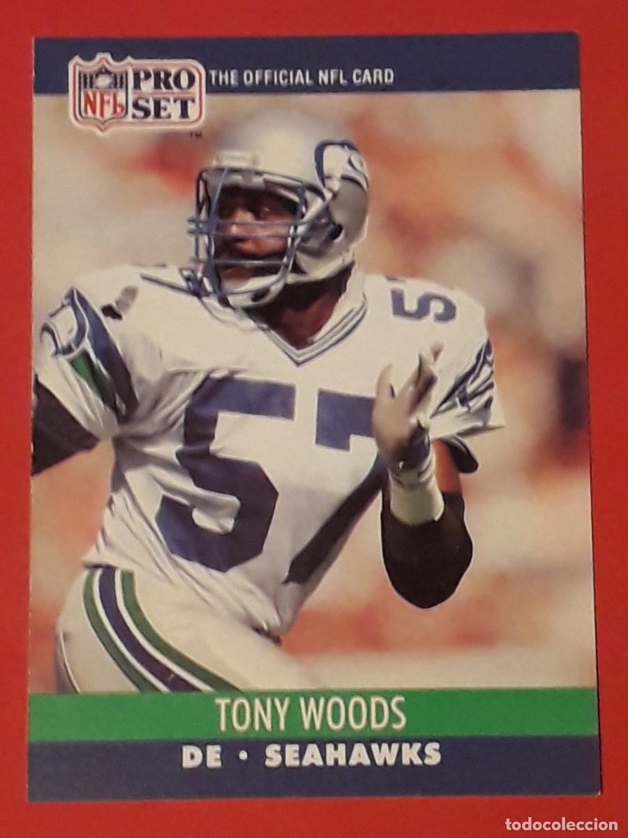 Sports collectibles: 1990 PRO SET NFL #651 - TONY WOODS DE SEAHAWKS - FUTBOL AMERICANO CARTA CROMO FOOTBALL