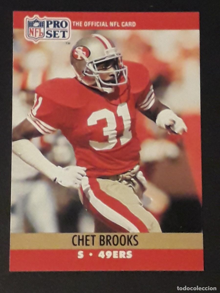 Sports collectibles: 1990 PRO SET NFL #636 - CHET BROOKS S 49ERS - FUTBOL AMERICANO CARTA CROMO FOOTBALL