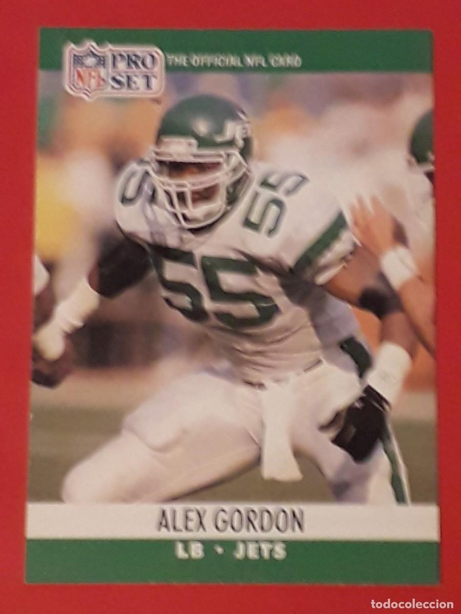 Sports collectibles: 1990 PRO SET NFL #603 - ALEX GORDON LB JETS - FUTBOL AMERICANO CARTA CROMO FOOTBALL