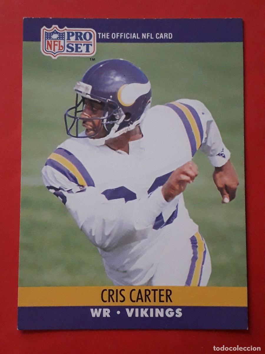 Sammelleidenschaft Sport: 1990 PRO SET NFL #571 - CRIS CARTER WR VIKINGS - FUTBOL AMERICANO CARTA CROMO FOOTBALL