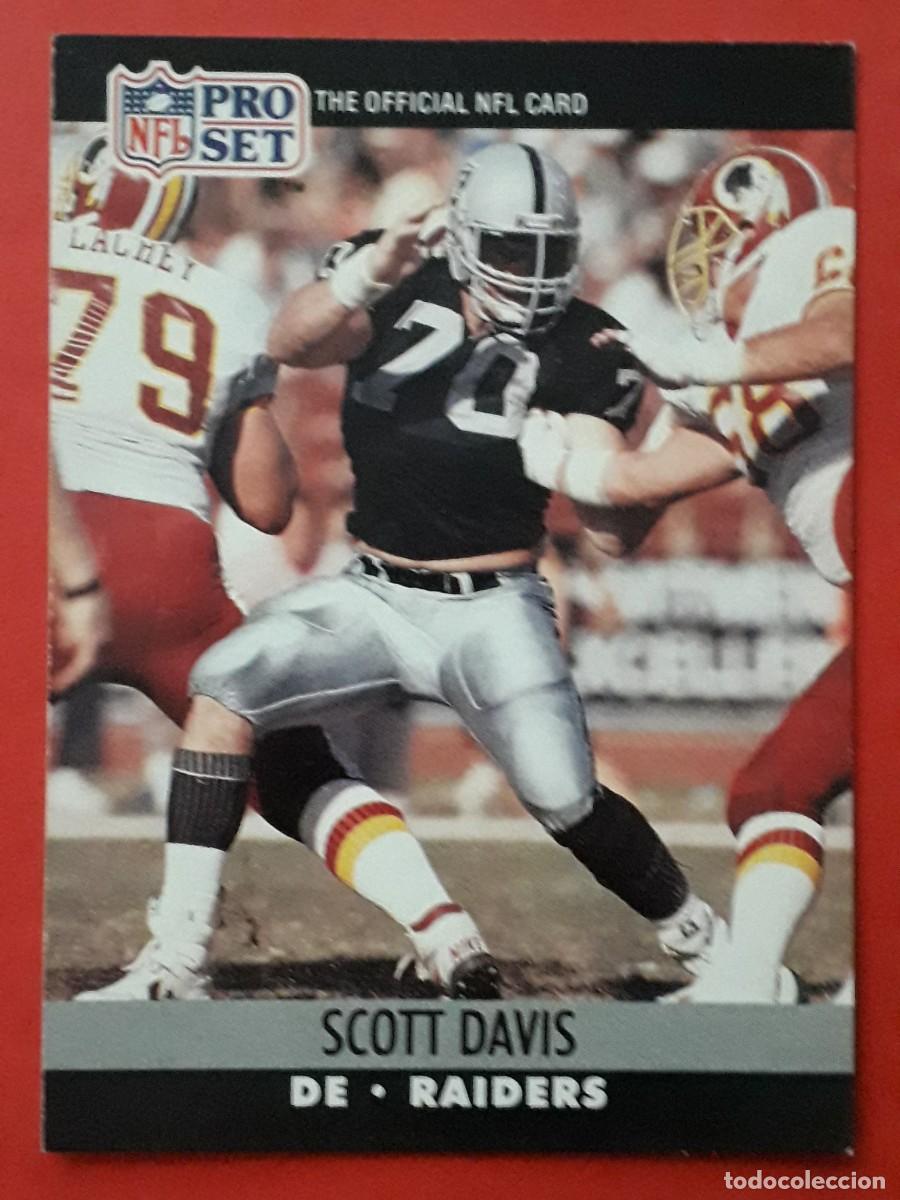 Collectionnisme sportif: 1990 PRO SET NFL #542 - SCOTT DAVIS DE RAIDERS - FUTBOL AMERICANO CARTA CROMO FOOTBALL