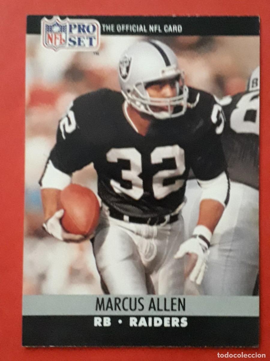 Collectionnisme sportif: 1990 PRO SET NFL #538 - MARCUS ALLEN RB RAIDERS - FUTBOL AMERICANO CARTA CROMO FOOTBALL