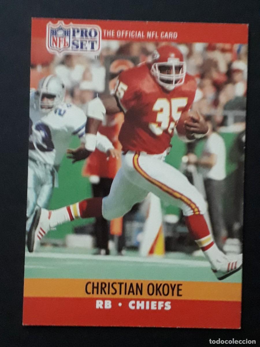 Collectionnisme sportif: 1990 PRO SET NFL #532 - CHRISTIAN OKOYE RB CHIEFS - FUTBOL AMERICANO CARTA CROMO FOOTBALL