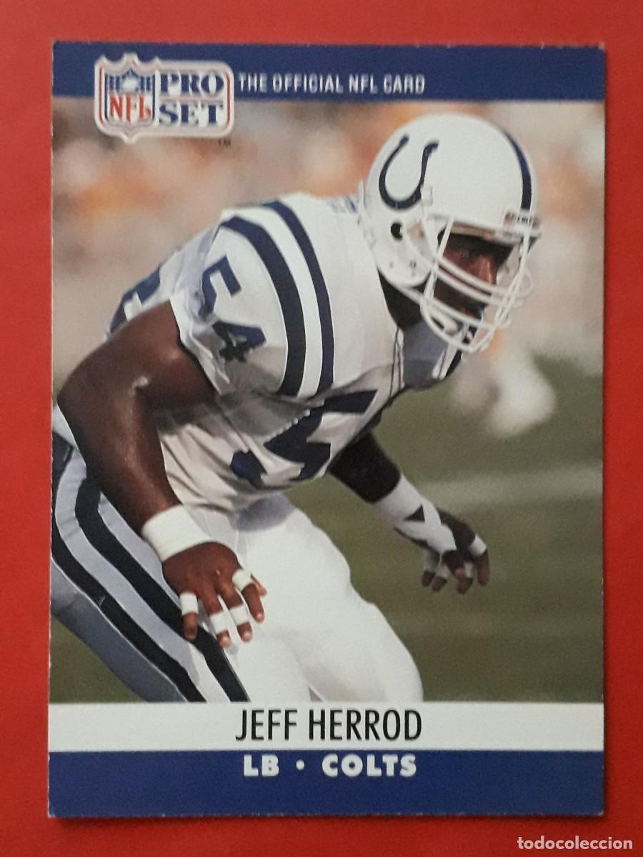 Collectionnisme sportif: 1990 PRO SET NFL #524 - JEFF HERROD LB COLTS - FUTBOL AMERICANO CARTA CROMO FOOTBALL