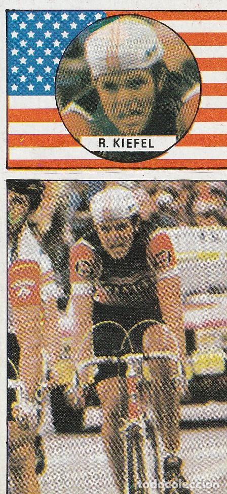 Coleccionismo deportivo: 10498 -CROMO RECUPERADO VUELTA CICLISTA ASES DEL PEDAL EDIT.J. MERCHANTE 1987-RON KIEFFEL