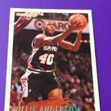 Coleccionismo deportivo: C2765. NBA BASKET - SAN ANTONIO SPURS Nº 205 WILLIE ANDERSON - FLEER 94-95, 1994-1995