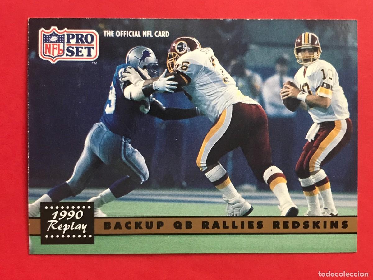 Coleccionismo deportivo: 1991 PRO SET NFL #330 - 1990 REPLAY / BACKUP QB RALLIES - FUTBOL AMERICANO CARTA CROMO FOOTBALL