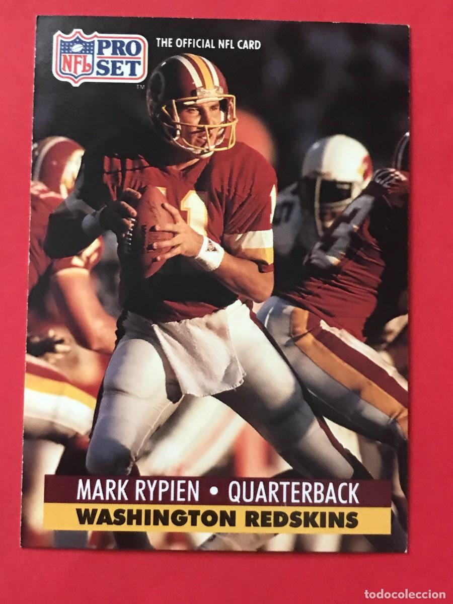 Coleccionismo deportivo: 1991 PRO SET NFL #322 - MARK RYPIEN WASHINGTON REDSKINS - FUTBOL AMERICANO CARTA CROMO FOOTBALL