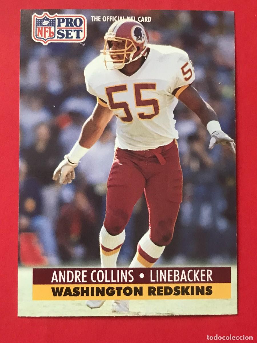 Coleccionismo deportivo: 1991 PRO SET NFL #318 - ANDRE COLLINS WASHINGTON REDSKINS - FUTBOL AMERICANO CARTA CROMO FOOTBALL