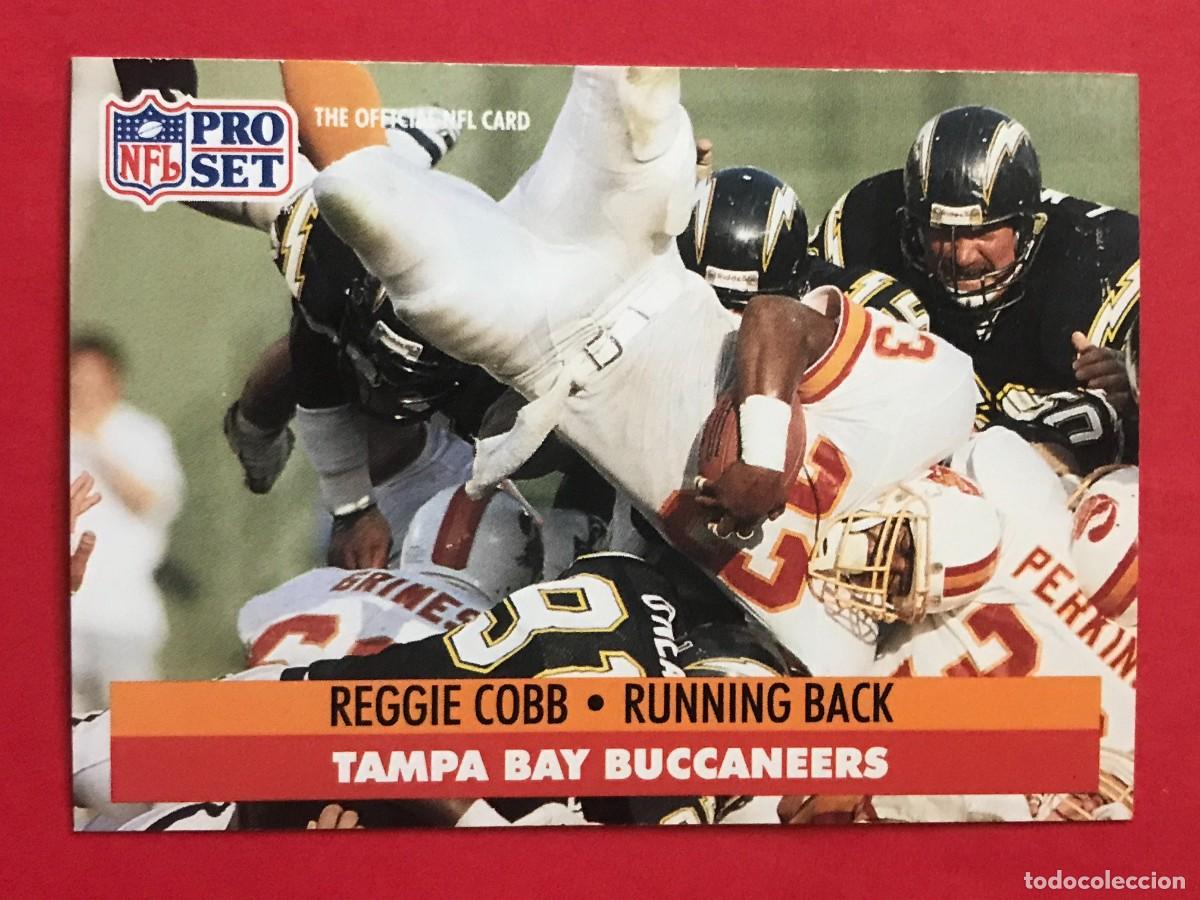 Coleccionismo deportivo: 1991 PRO SET NFL #308 - REGGIE COBB TAMPA BUCCANEERS - FUTBOL AMERICANO CARTA CROMO FOOTBALL
