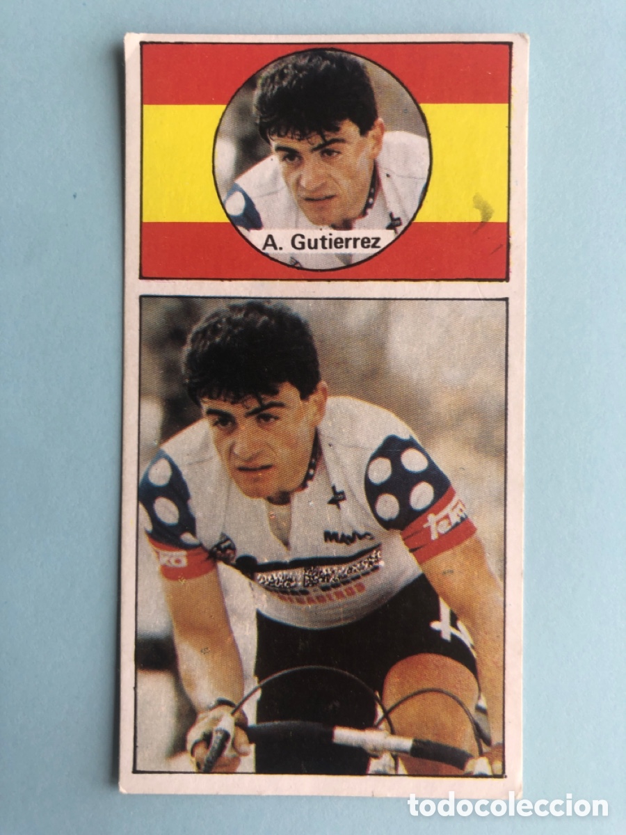 Sports collectibles: Cromo Alfonso Gutierrez 13 Ases del Pedal Merchante Sin Pegar 1987 87