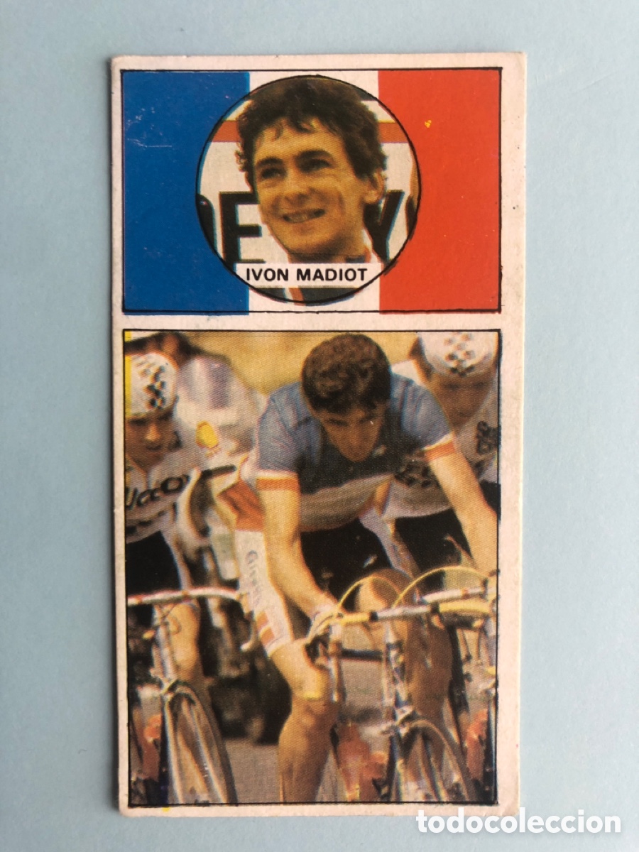 Coleccionismo deportivo: Cromo Yvon Madiot 55 Ases del Pedal Merchante 1987 87