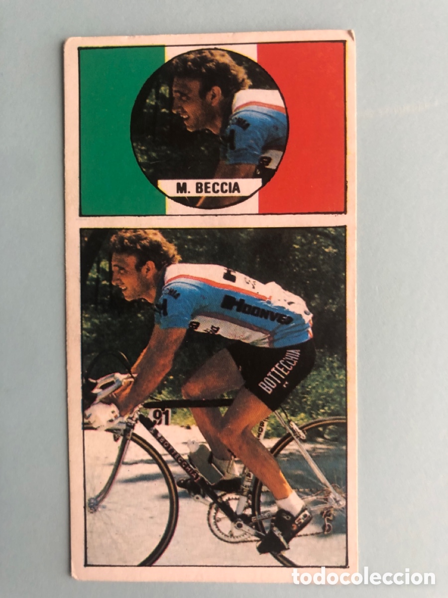 Collectionnisme sportif: Cromo Mario Beccia 68 Ases del Pedal Merchante Sin Pegar 1987 87