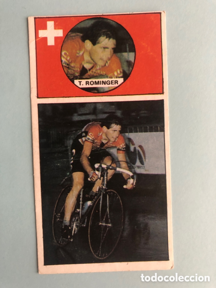 Coleccionismo deportivo: Cromo Toni Rominger 77 Ases del Pedal Merchante Sin Pegar 1987 87