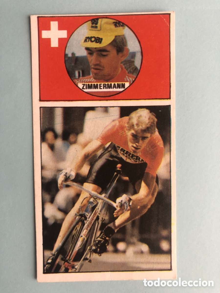 Sports collectibles: Cromo Urs Zimmermann 78 Ases del Pedal Merchante Sin Pegar 1987 87