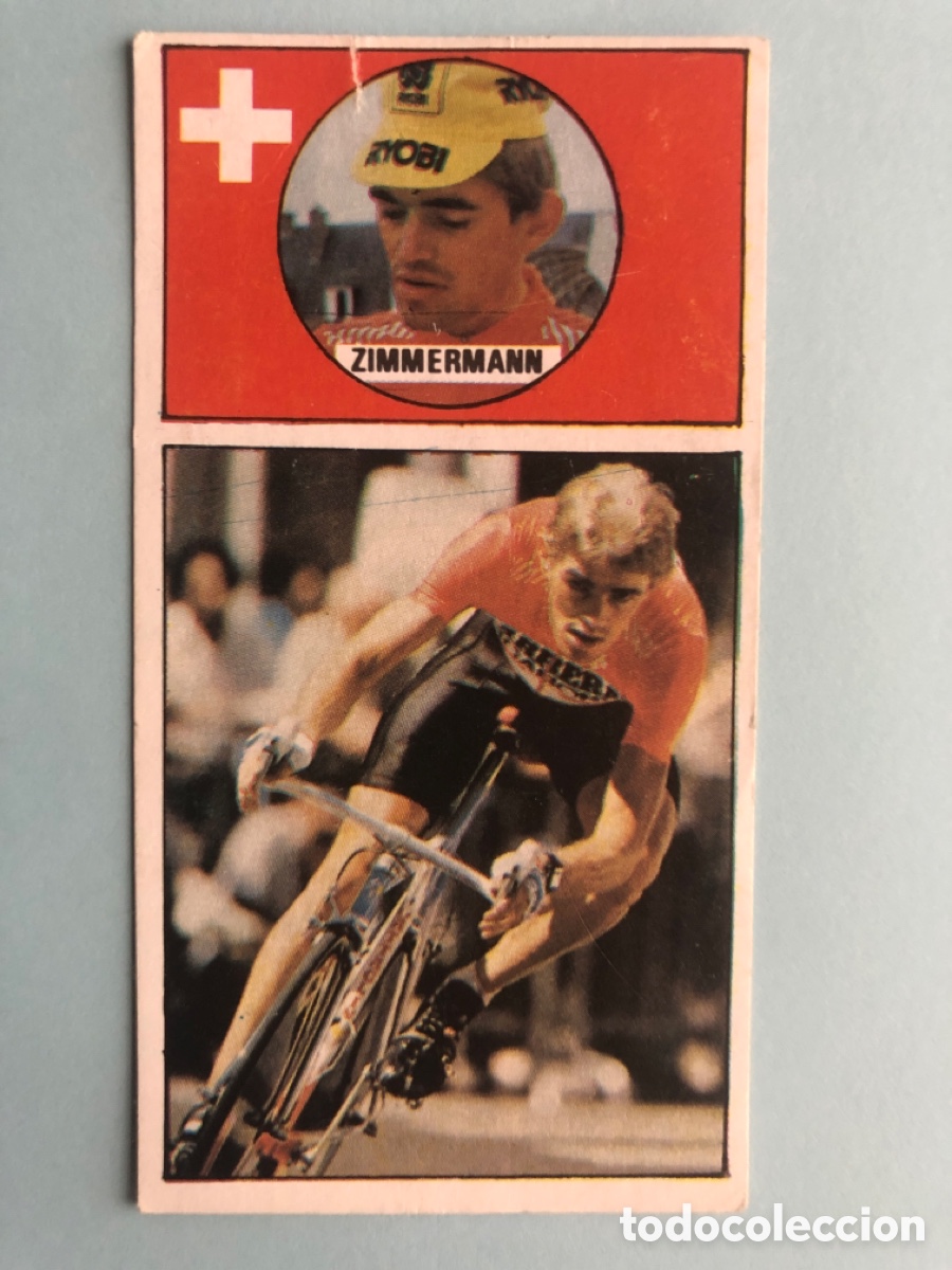 Coleccionismo deportivo: Cromo Urs Zimmermann 78 Ases del Pedal Merchante Sin Pegar 1987 87