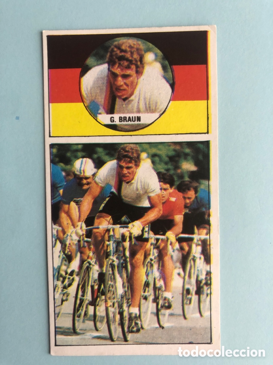 Collectionnisme sportif: Cromo Gregor Braun 86 Ases del Pedal Merchante Sin Pegar 1987 87