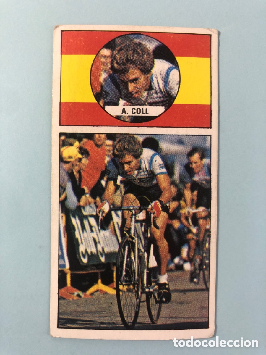 Coleccionismo deportivo: Cromo Antonio Coll 18 Ases del Pedal Merchante Sin Pegar 1987 87