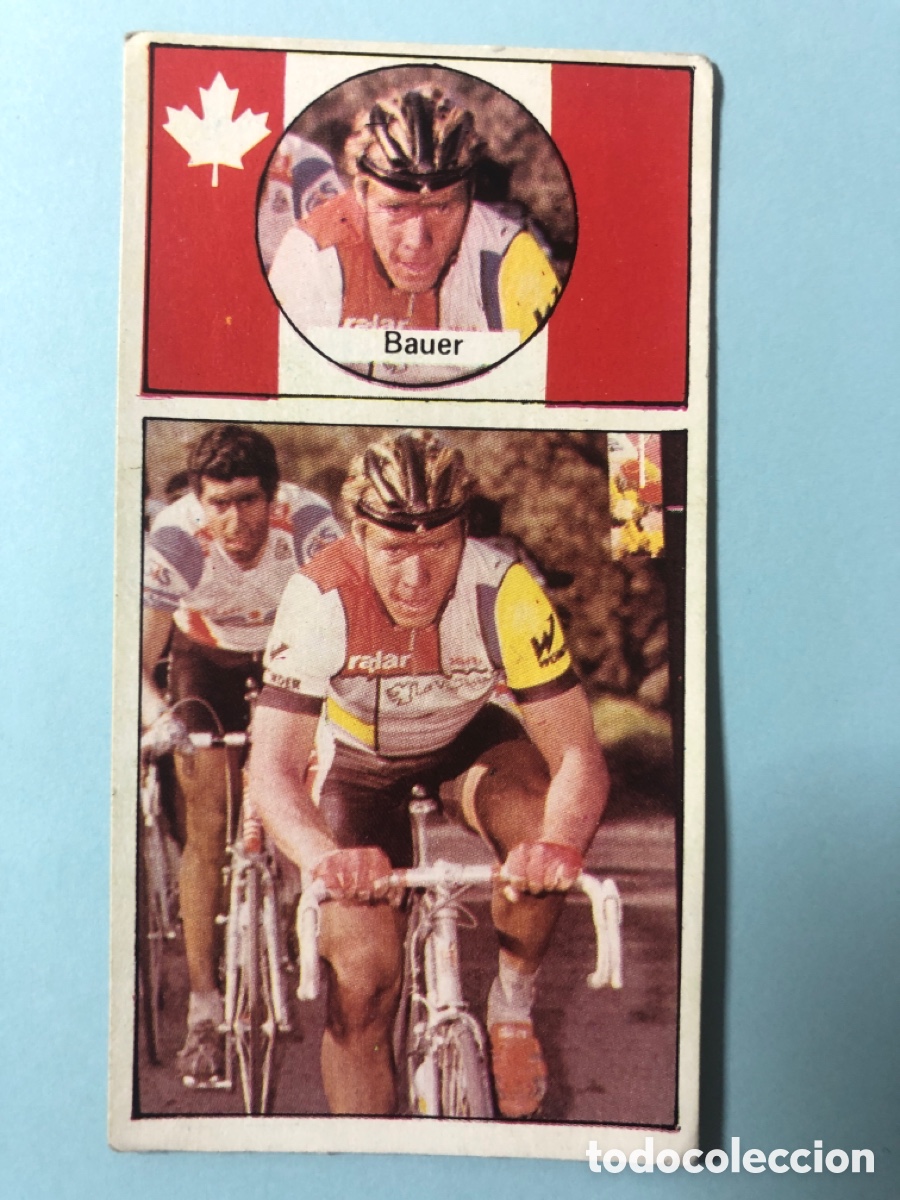 Sports collectibles: Cromo Steve Bauer 88 Ases del Pedal Merchante Sin Pegar 1987 87