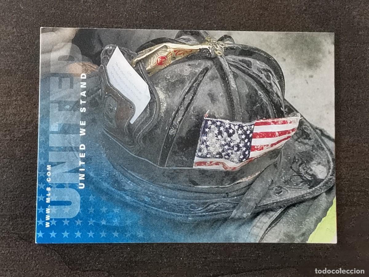 Colecionismo desportivo: Upper Deck Legends of New York 2001 #USA6 United we Stand FDNY MLB Card