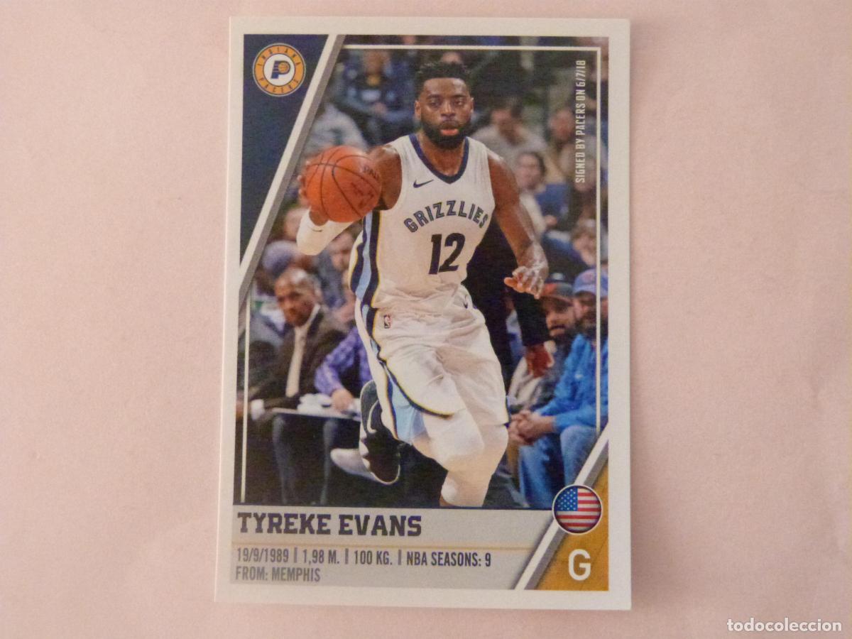 Colecionismo desportivo: CROMO BALONCESTO TYREKE EVANS INDIANA PACERS SIN PEGAR N&ordm; 122 LIGA NBA 2018-2019/18-19 PANINI