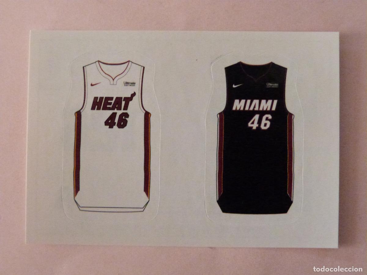 Colecionismo desportivo: CROMO BALONCESTO CAMISETA DE LOS MIAMI HEAT SIN PEGAR N&ordm; 126 LIGA NBA 2018-2019/18-19 PANINI
