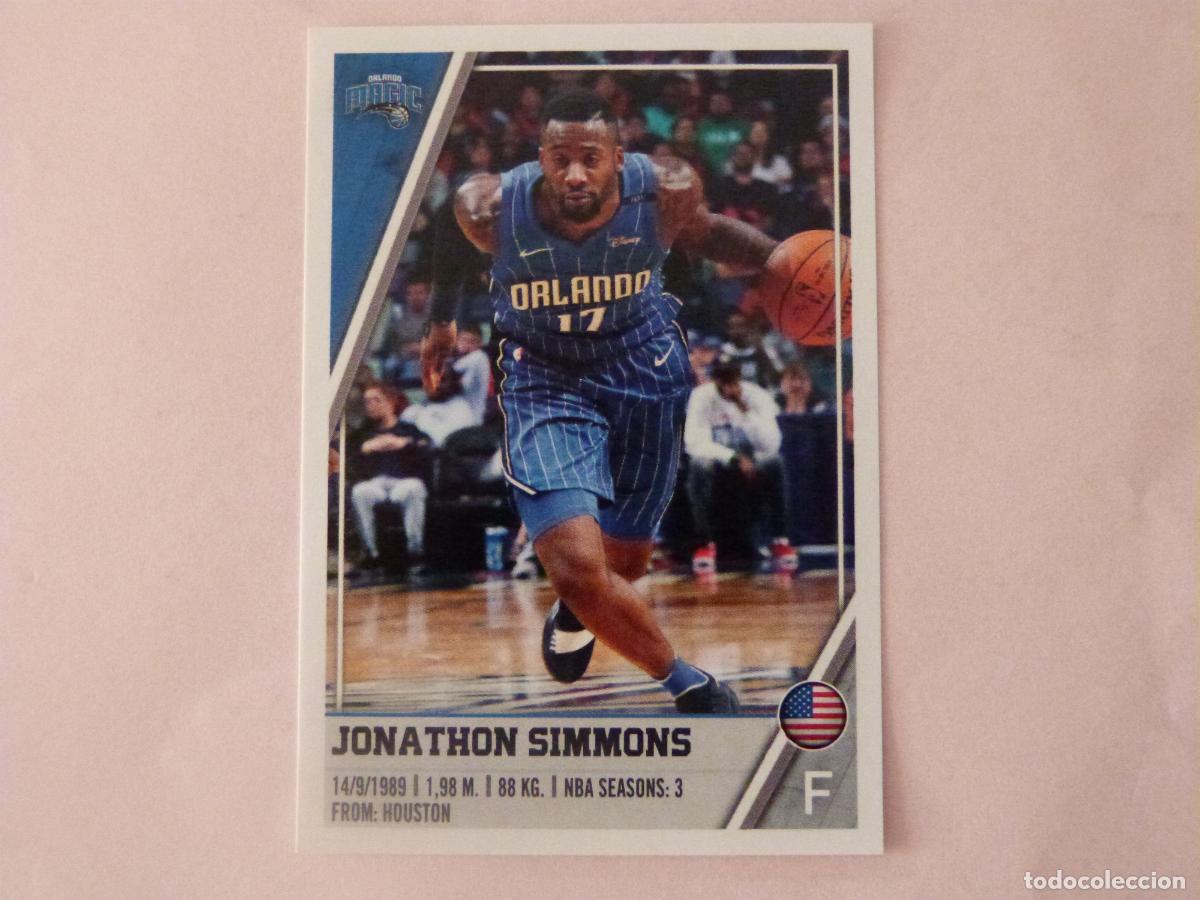 Colecionismo desportivo: CROMO BALONCESTO JONATHON SIMMONS ORLANDO MAGIC SIN PEGAR N&ordm; 171 LIGA NBA 2018-2019/18-19 PANINI