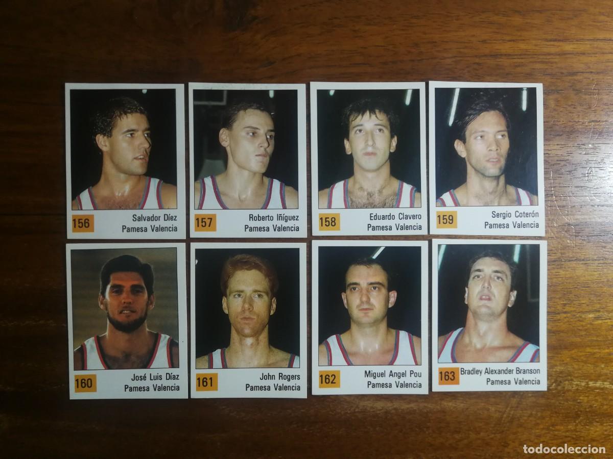 Sammelleidenschaft Sport: Pamesa Valencia - PANINI BASKET 90 ACB - 8 cromos nuevos diferentes sin pegar - Baloncesto 89/90