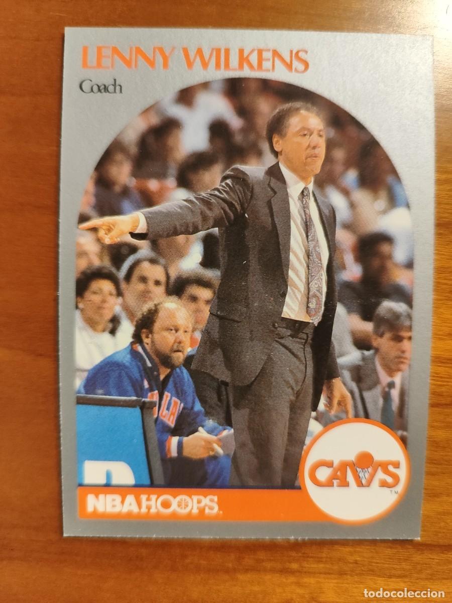 Coleccionismo deportivo: 309 NBA HOOPS 90-91 LENNY WILKENS - CLEVELAND CAVALIERS -- 1990 - 1991 CARD FICHAS NUEVO DE SOBRE