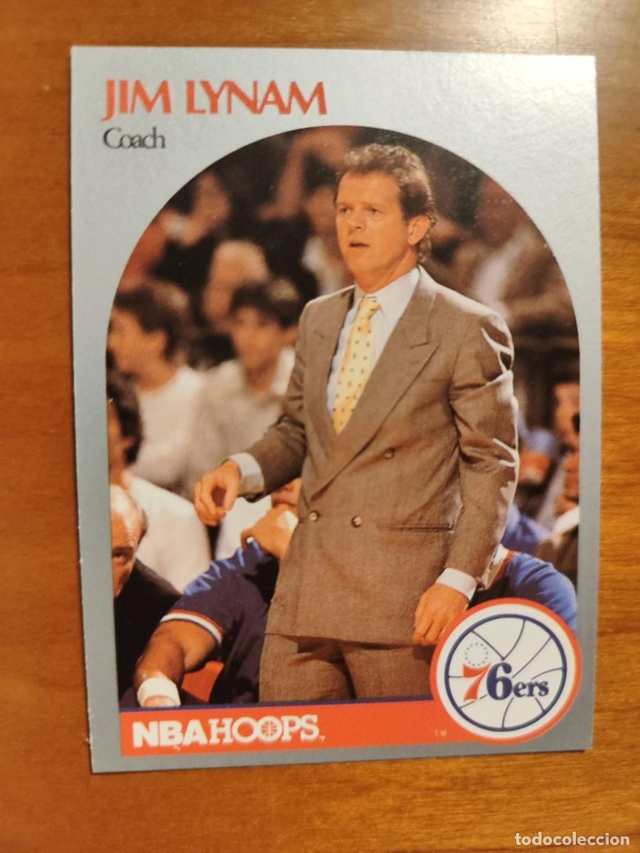 Coleccionismo deportivo: 324 NBA HOOPS 90-91 JIM LYNAM - PHILADELPHIA 76ERS -- 1990 - 1991 CARD FICHAS NUEVO DE SOBRE